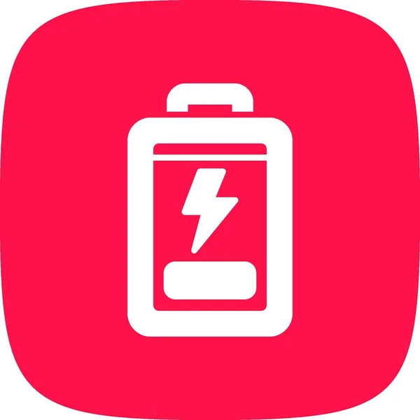 Icônes Créatives Batterie Faible Desig — Image vectorielle