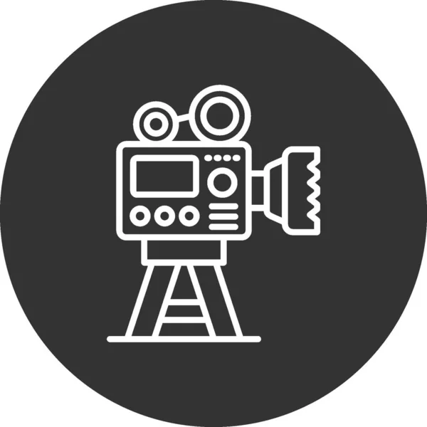 Videokamera Kreative Ikoner Desig – Stock-vektor