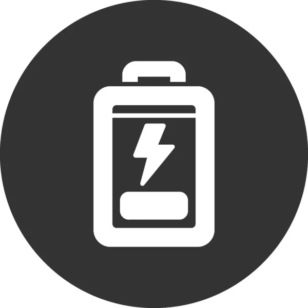バッテリー残量の少ないクリエイティブアイコンデザイン — ストックベクタ