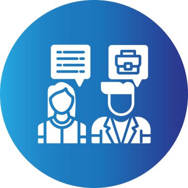  İş Görüşmesi Yaratıcı Simgeler Tasarımı