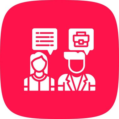  İş Görüşmesi Yaratıcı Simgeler Tasarımı