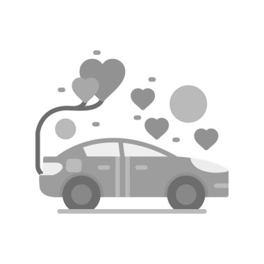  Düğün Arabası Yaratıcı Simgeler Tasarımı