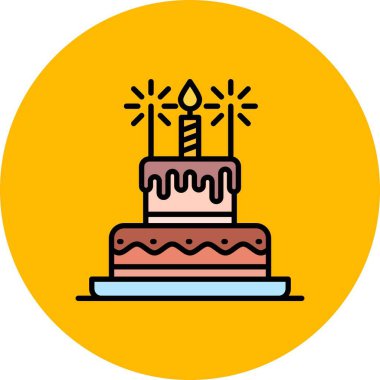 Birthday Cake Creative Icons Desig