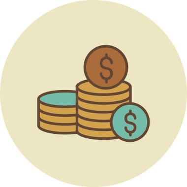  Coins Creative Icons Desig