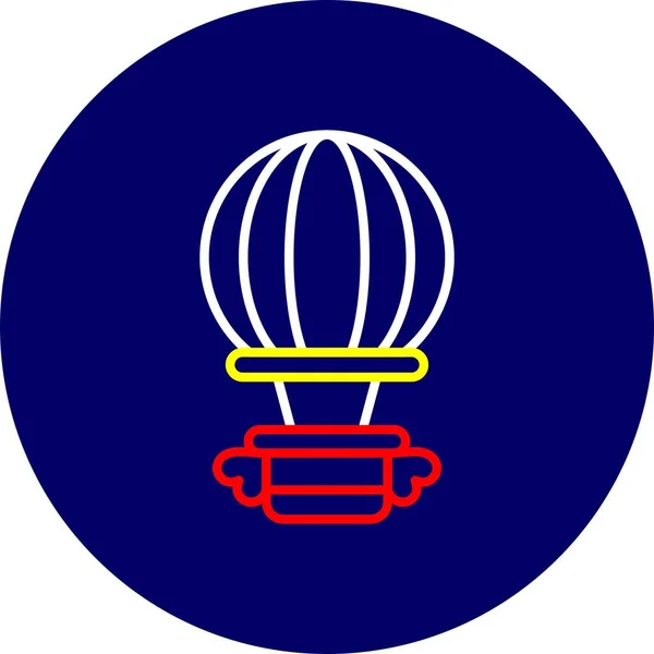 Hot Air Balloon Creative Icons Desig — Stockvektor
