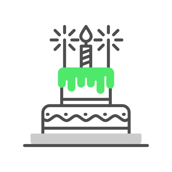 Birthday Cake Creative Icons — стоковый вектор