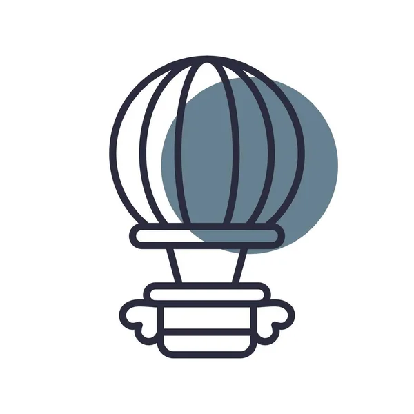 Hot Air Balloon Creative Icons Desig — 图库矢量图片