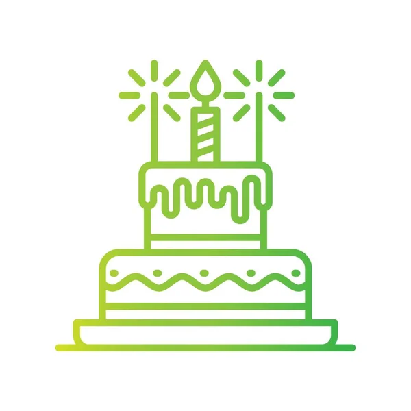 生日蛋糕创意偶像设计 — 图库矢量图片