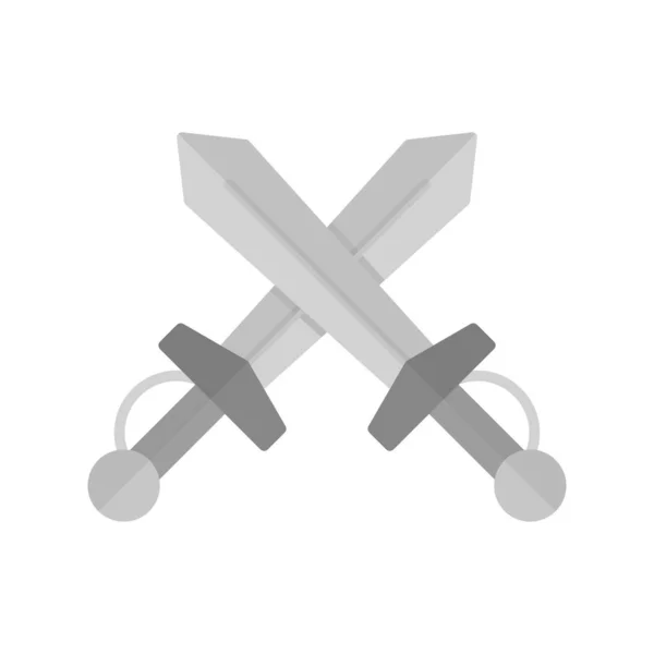 Kılıç Yaratıcı Simgeler Tasarımı — Stok Vektör