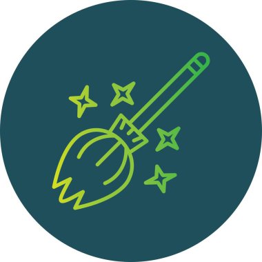 Sihirli Süpürge Yaratıcı Simgeler Tasarımı