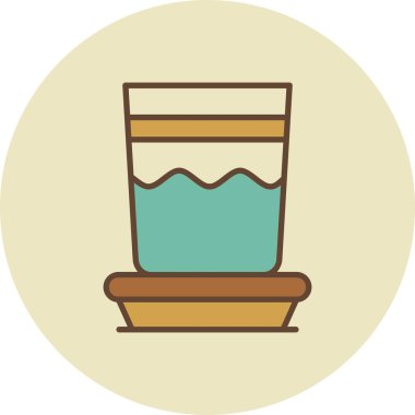  Su Kadehi Yaratıcı Simgeler Tasarımı