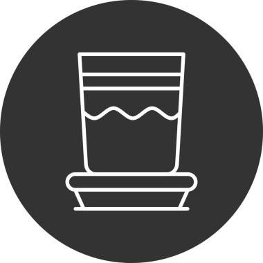  Su Kadehi Yaratıcı Simgeler Tasarımı