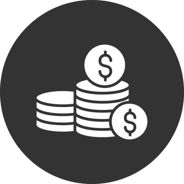 Coins Creative Icons Desig — Stockový vektor