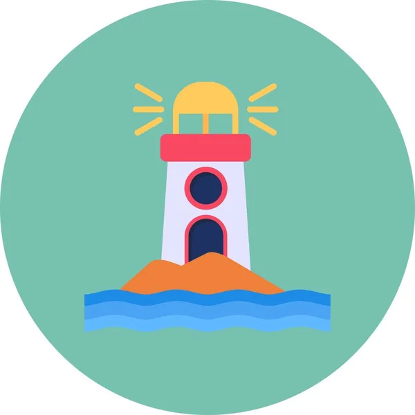 Lighthouse Creative Icons Desig — Vettoriale Stock