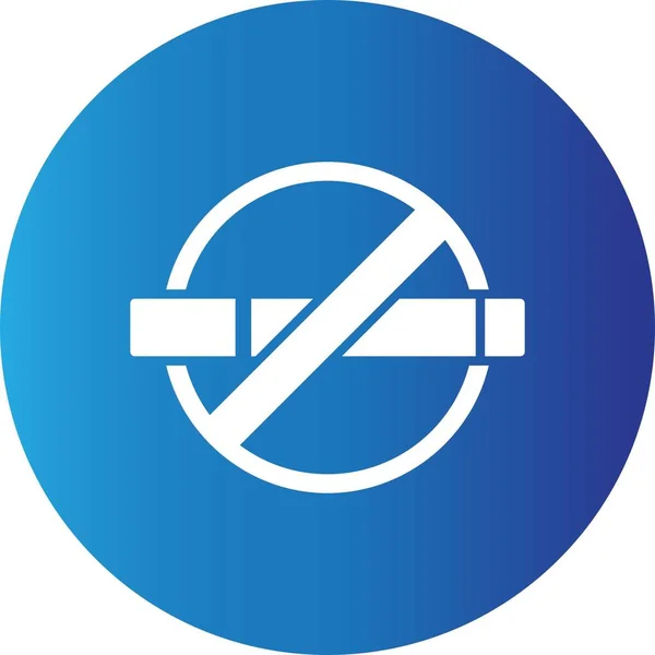 Zákaz Kouření Kreativní Ikony Desig — Stockový vektor