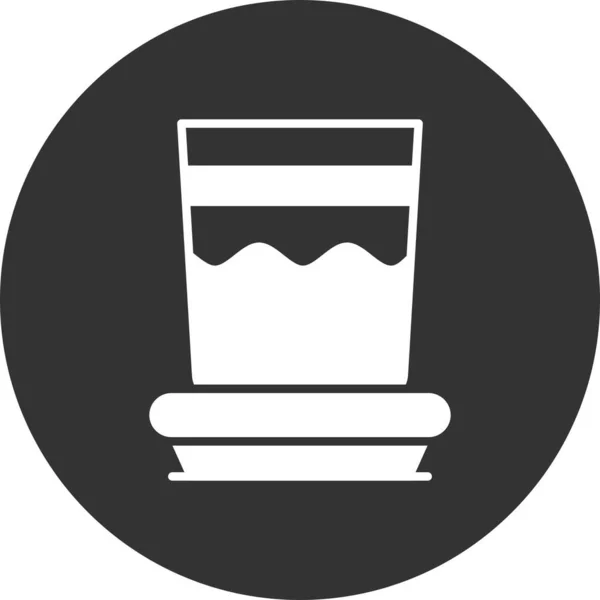 Bicchiere Acqua Icone Creative Desig — Vettoriale Stock