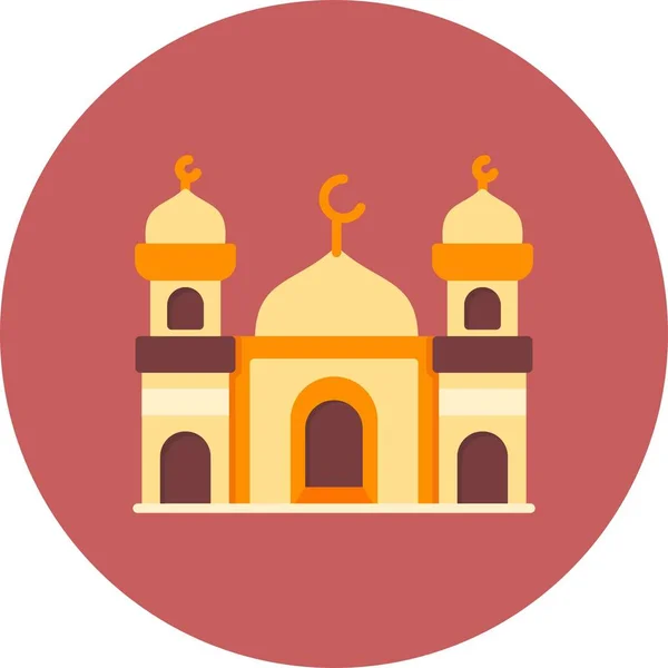 Moskee Creatieve Iconen Desig — Stockvector