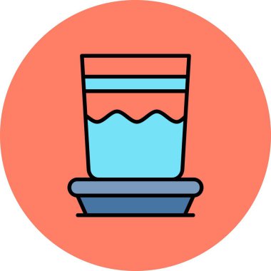  Su Kadehi Yaratıcı Simgeler Tasarımı