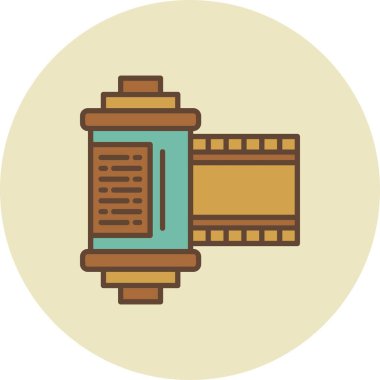  Film Roll Yaratıcı Simgeleri Tasarımı