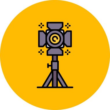 Stüdyo Işıklandırma Yaratıcı Simgeler Tasarımı