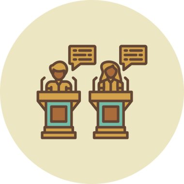 Tartışma Yaratıcı Simgeler Tasarımı
