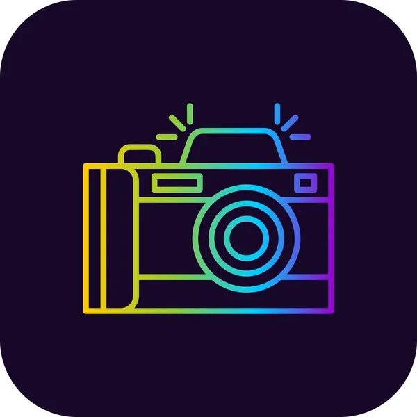 Camera Creative Icons Desig — ストックベクタ