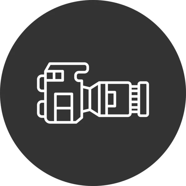 Dslrカメラ クリエイティブアイコンデザイン — ストックベクタ