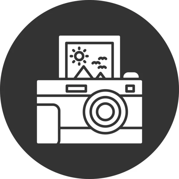 Instant Camera Creative Icons Desig — Stockový vektor