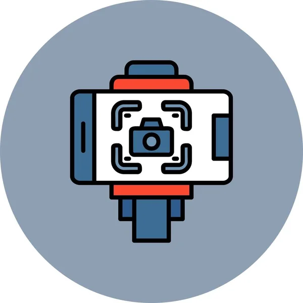 Selfie Stick Icônes Créatives Desig — Image vectorielle