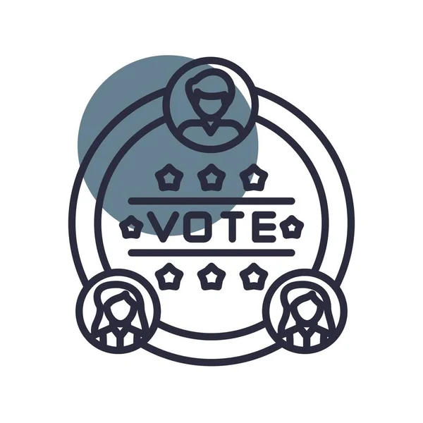 Elections Icônes Créatives Desig — Image vectorielle