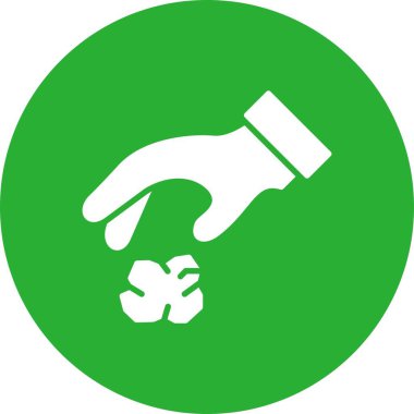 Çöp Dökme Yaratıcı Simgeleri Tasarımı