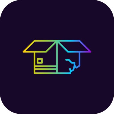 Karton Kutu Yaratıcı Simgeler Tasarımı