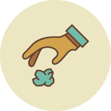 Çöp Dökme Yaratıcı Simgeleri Tasarımı