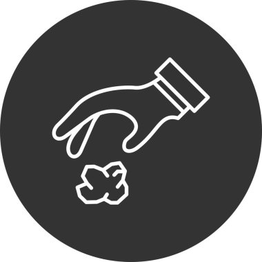 Çöp Dökme Yaratıcı Simgeleri Tasarımı