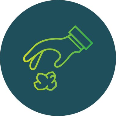 Çöp Dökme Yaratıcı Simgeleri Tasarımı