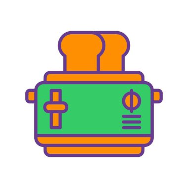 Tost makinesi Yaratıcı Simgeler Tasarımı