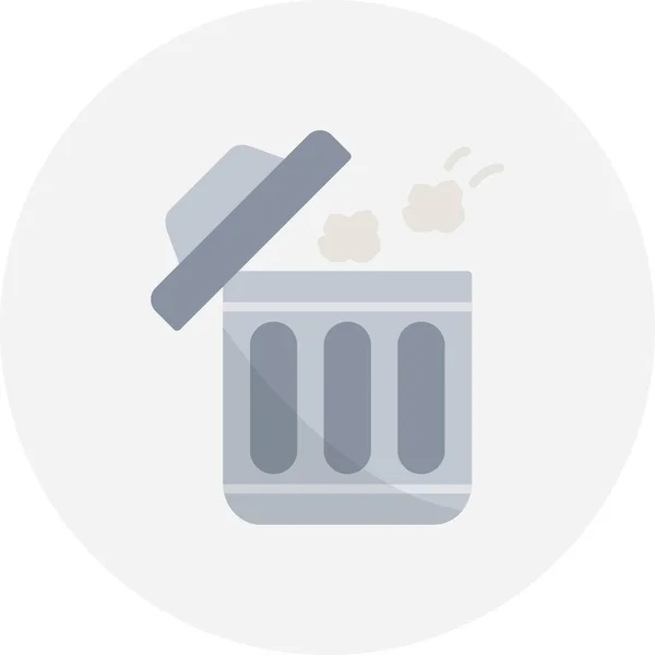 Çöp Dökme Yaratıcı Simgeleri Tasarımı — Stok Vektör