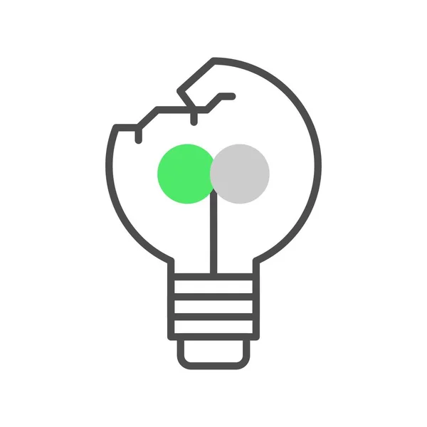 Light Bulb Creative Icons Desig — Stock vektor