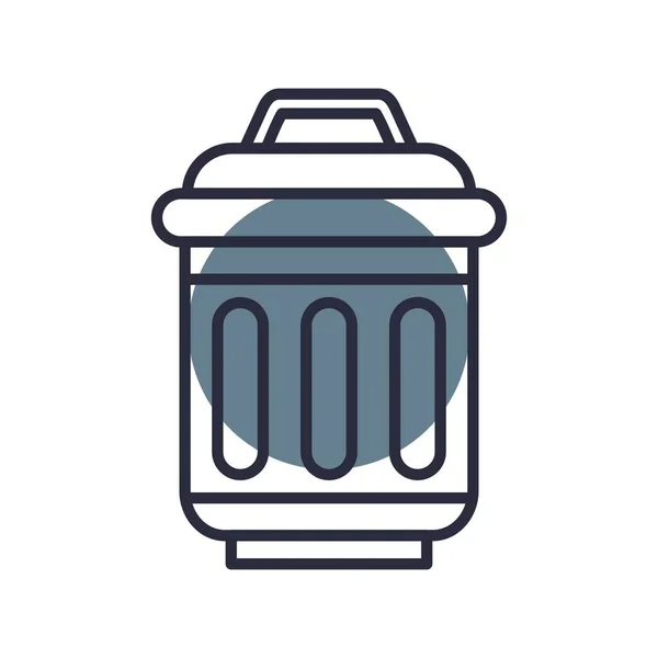 Çöp Kutusu Yaratıcı Simgeleri Tasarımı — Stok Vektör