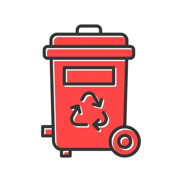 Trash Bin Creative Icons Desig — Vector de stock