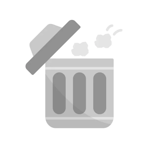 ゴミ箱を投げる クリエイティブアイコンデザイン — ストックベクタ