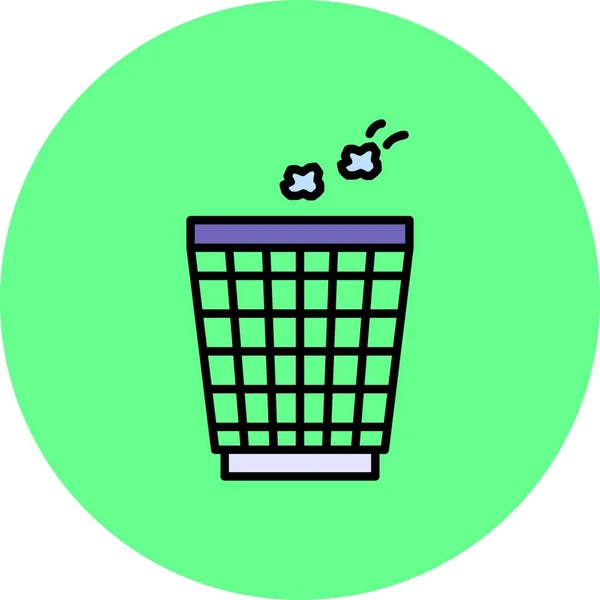 Trash Bin Creative Icons Desig — Stockvektor