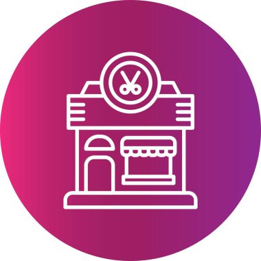 Kuaför Salonu Yaratıcı Simgeler Tasarımı