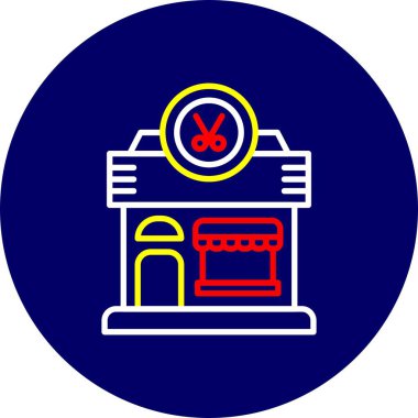 Kuaför Salonu Yaratıcı Simgeler Tasarımı