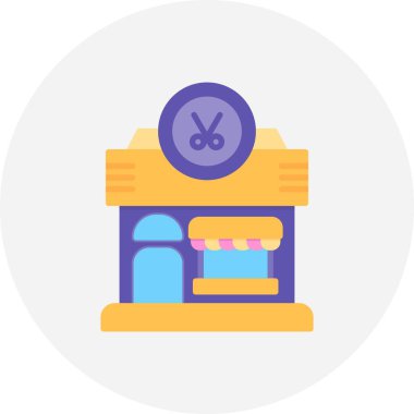 Kuaför Salonu Yaratıcı Simgeler Tasarımı