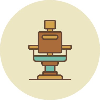 Berber Sandalyesi Yaratıcı Simgeler Tasarımı