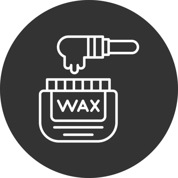 Wax Creatieve Pictogrammen Desig — Stockvector