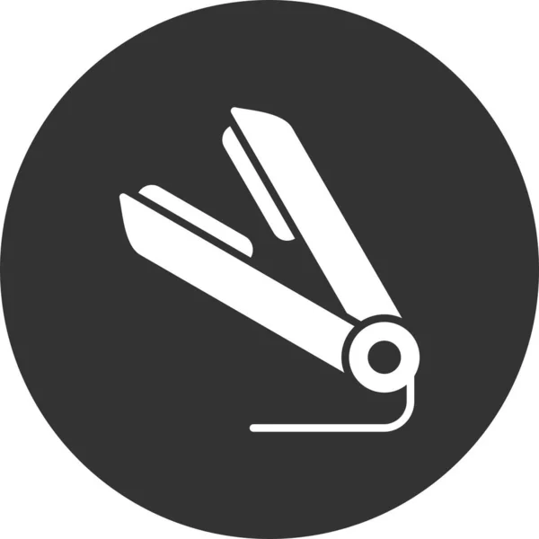 Hair Straightener Creative Icons Desig — 图库矢量图片