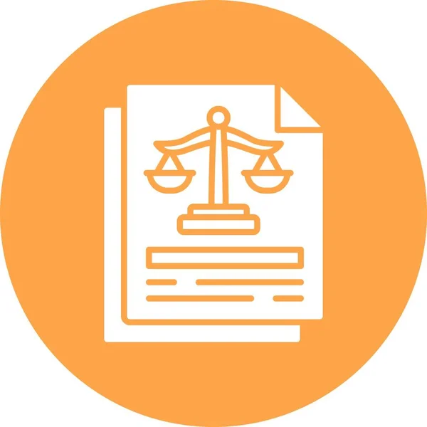 Justicia Iconos Creativos Desig — Vector de stock