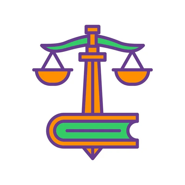 Law Creative Icons Desig — Vetor de Stock